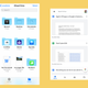 Apple Files (left) and Google Drive (right).